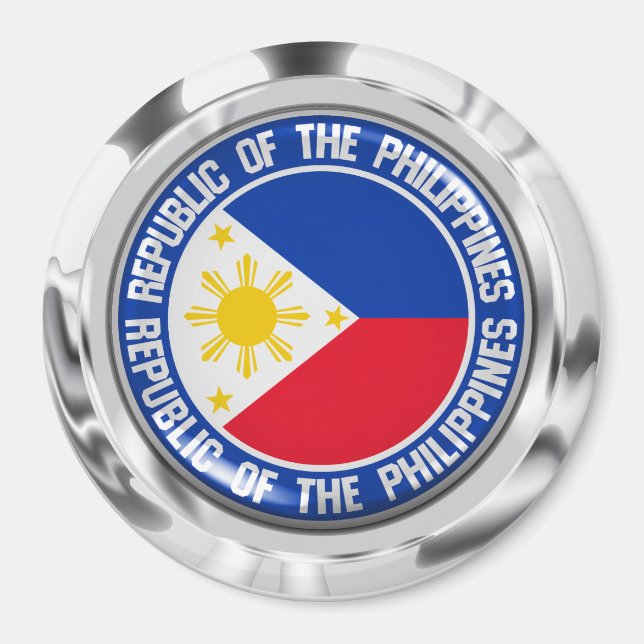 Philippines Round Emblem Magnet (Vorne)