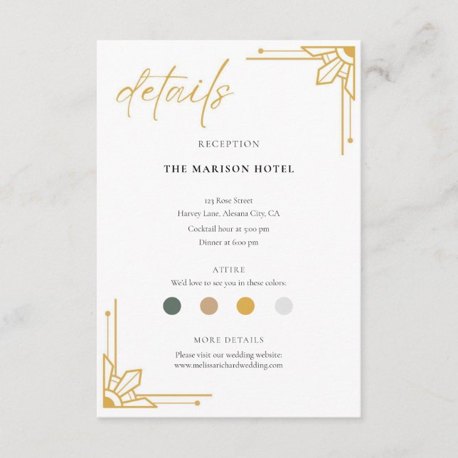 Philippines Sun Filipino Wedding Card - Begleitkarte (Vorderseite)