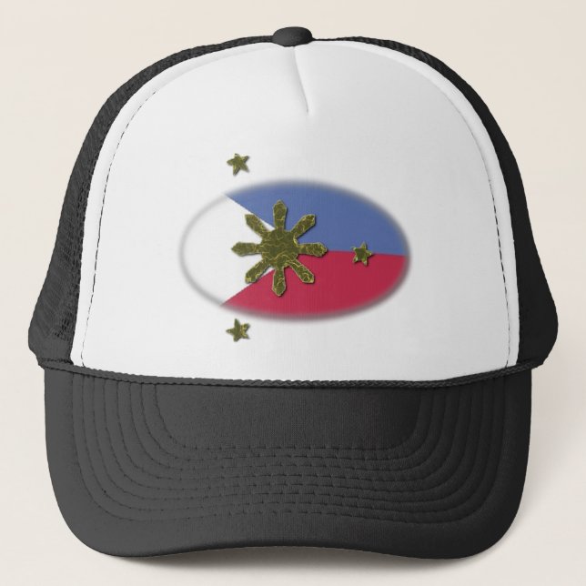 Philippinisch und stolz truckerkappe (Vorderseite)