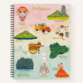 Philippinische Favoriten Kunst Notizbuch