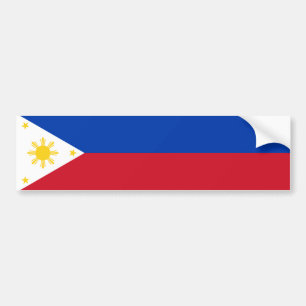 philippinische Flagge Autoaufkleber