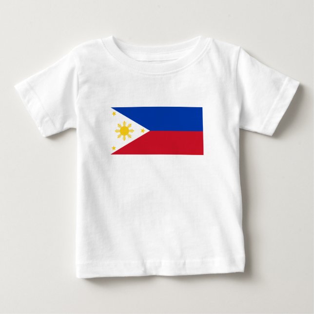 philippinische Flagge Baby T-shirt (Vorderseite)