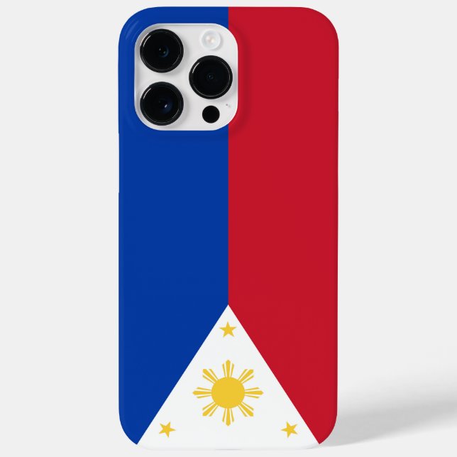 philippinische Flagge Case-Mate iPhone 14 Pro Max Hülle (Rückseite)