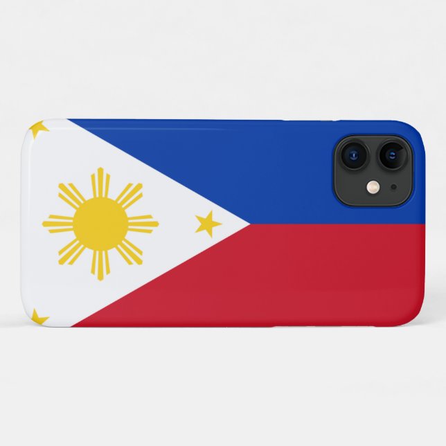 philippinische Flagge Case-Mate iPhone Hülle (Rückseite (Horizontal))