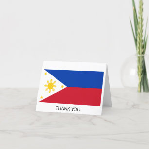 philippinische Flagge Dankeskarte