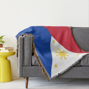 philippinische Flagge Decke
