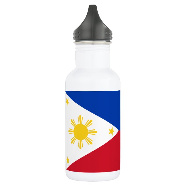 philippinische Flagge Edelstahlflasche (Links)
