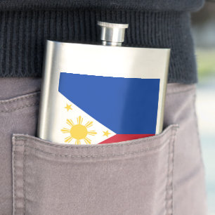 philippinische Flagge Flachmann