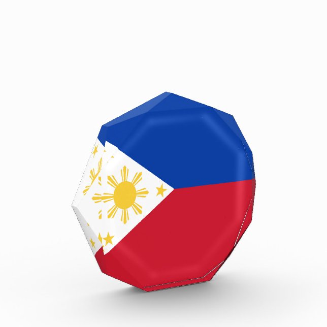 philippinische Flagge Fotoblock (Links)