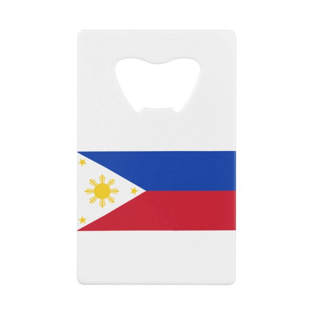 philippinische Flagge Geldbeutel Flaschenöffner (Vorderseite)