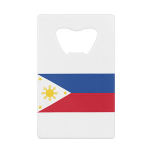 philippinische Flagge Geldbeutel Flaschenöffner