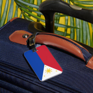 philippinische Flagge Gepäckanhänger