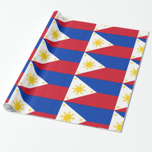 philippinische Flagge Geschenkpapier