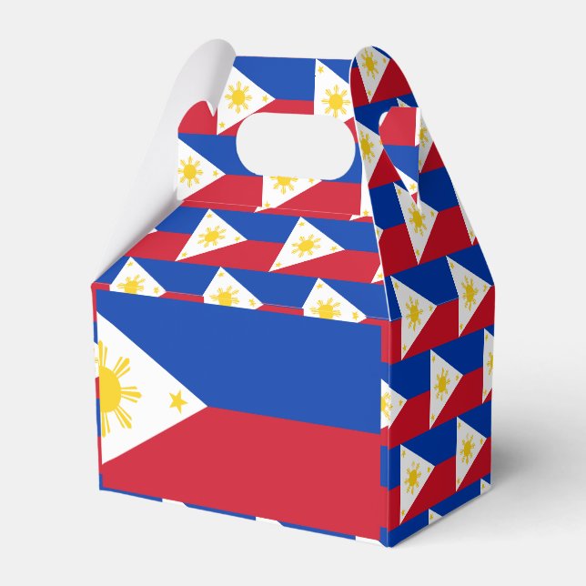philippinische Flagge Geschenkschachtel (Rückseite)