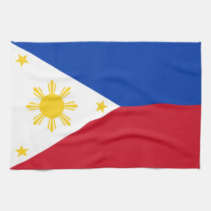 philippinische Flagge Geschirrtuch