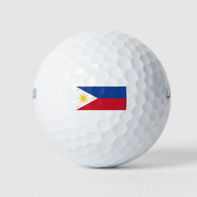 philippinische Flagge Golfball (Vorderseite)