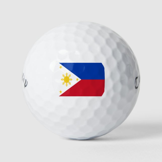 philippinische Flagge Golfball (Vorderseite)