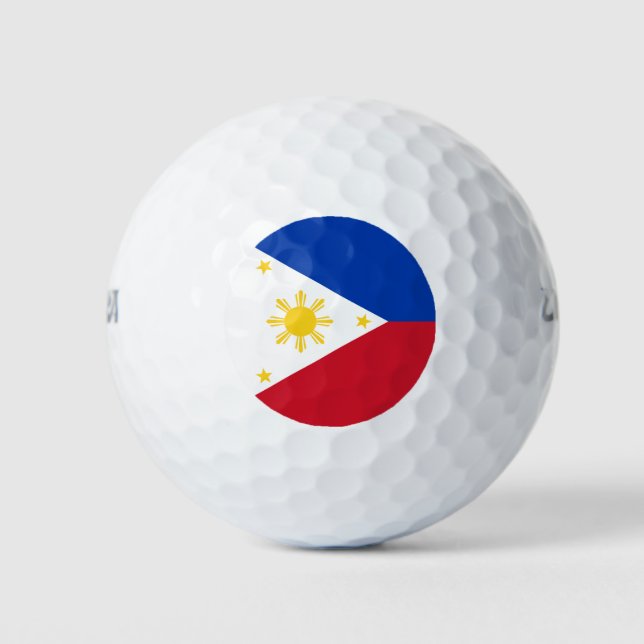 philippinische Flagge Golfball (Vorderseite)