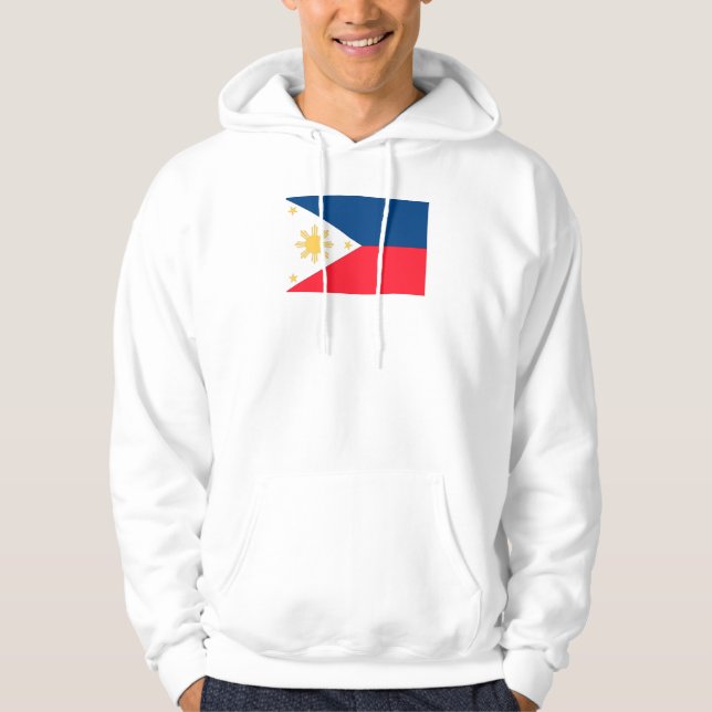 philippinische Flagge Hoodie (Vorderseite)