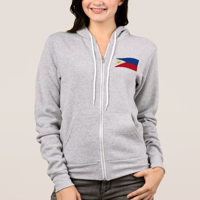 philippinische Flagge Hoodie (Vorderseite)
