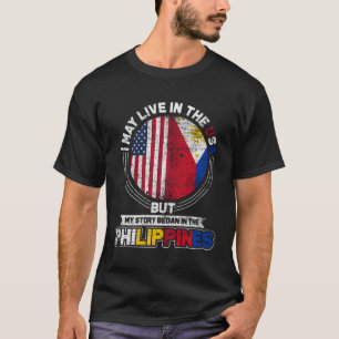 Philippinische Flagge Hoodie Philippinen Filipino  T-Shirt