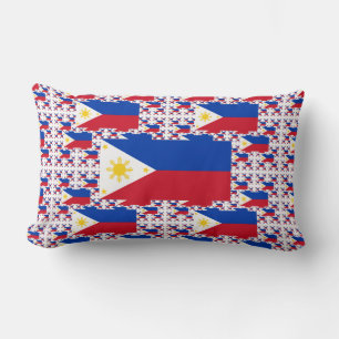 Philippinische Flagge in mehreren Schichten Lendenkissen