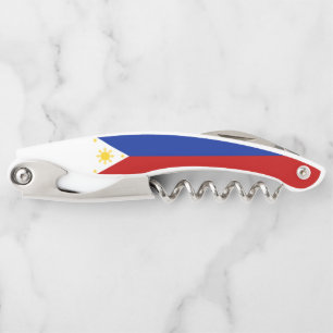 philippinische Flagge Kellnermesser