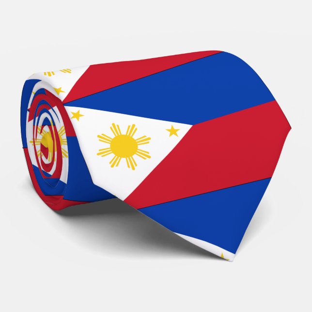 philippinische Flagge Krawatte (Gerollt)