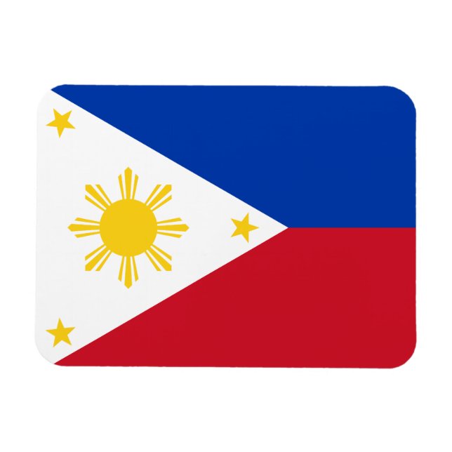 philippinische Flagge Magnet (Horizontal)