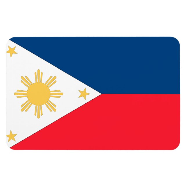 philippinische Flagge Magnet (Horizontal)