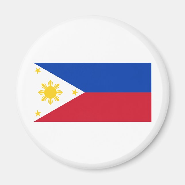 philippinische Flagge Magnet (Vorne)