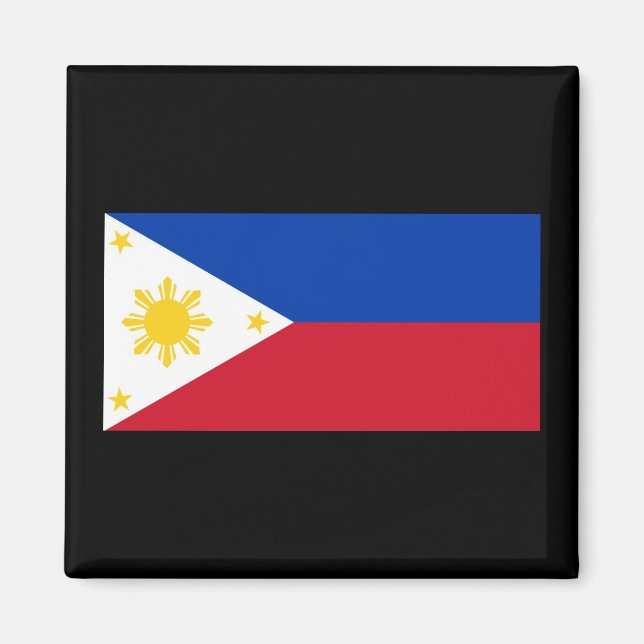 Philippinische Flagge (Magnet) Magnet (Vorne)