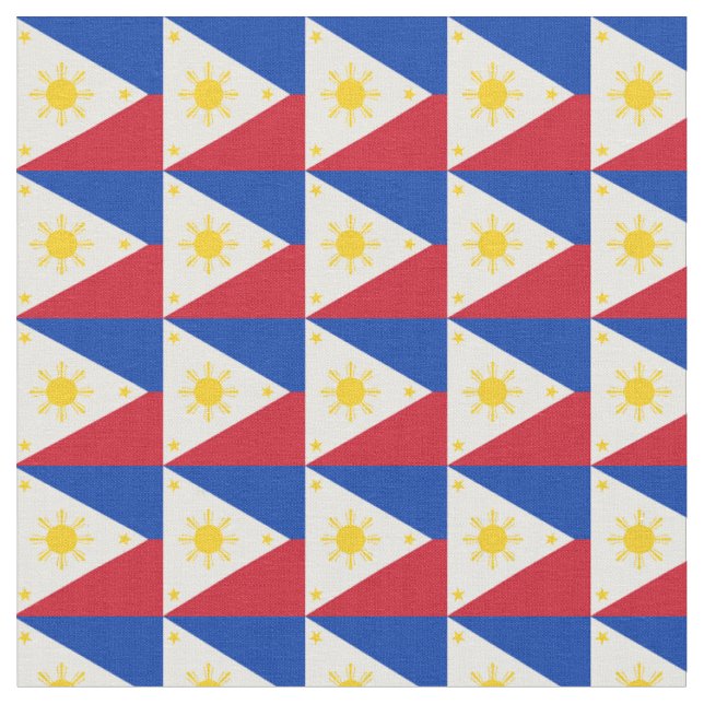 Philippinische Flagge Nationaler Trendfabrik /mode Stoff (Nahaufnahme)