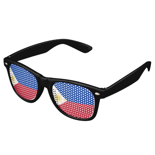 philippinische Flagge Partybrille (Schrägansicht)