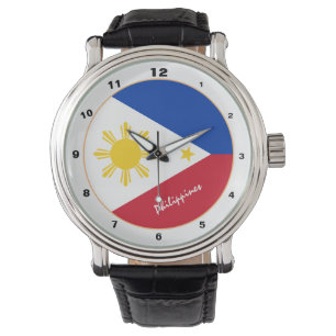 Philippinische Flagge & Philippinische Mode /Desig Armbanduhr