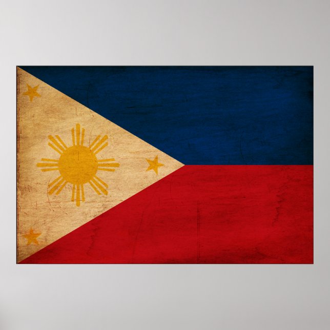 philippinische Flagge Poster (Vorne)