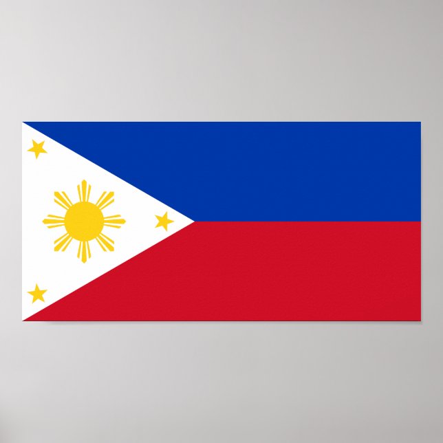 philippinische Flagge Poster (Vorne)