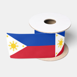 philippinische Flagge Satinband