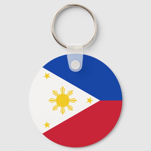 philippinische Flagge Schlüsselanhänger (Vorderseite)
