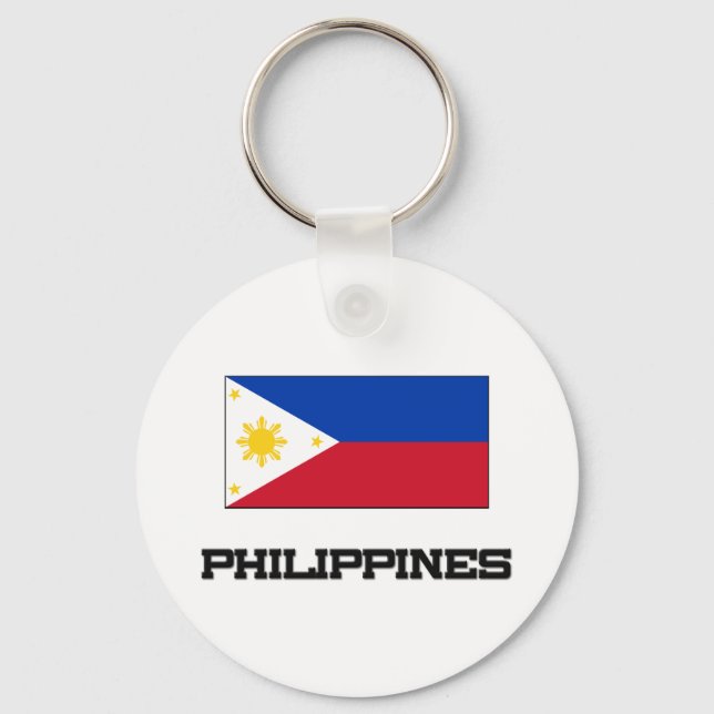 philippinische Flagge Schlüsselanhänger (Vorderseite)