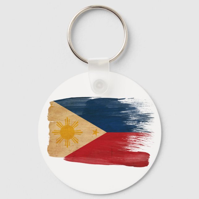 philippinische Flagge Schlüsselanhänger (Vorderseite)