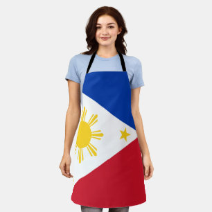 philippinische Flagge Schürze