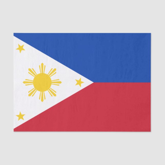 philippinische Flagge Seidenpapier (Vorderseite)