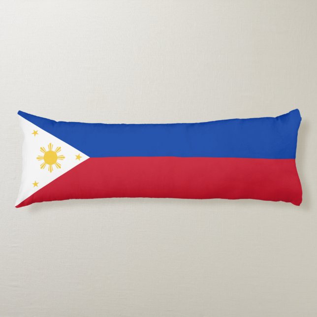 philippinische Flagge Seitenschläferkissen (Vorderseite)