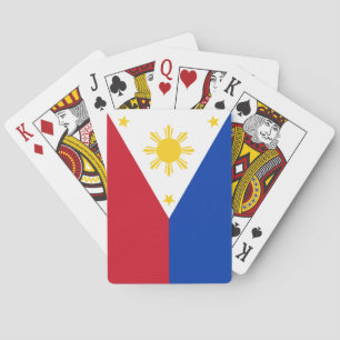 philippinische Flagge Spielkarten