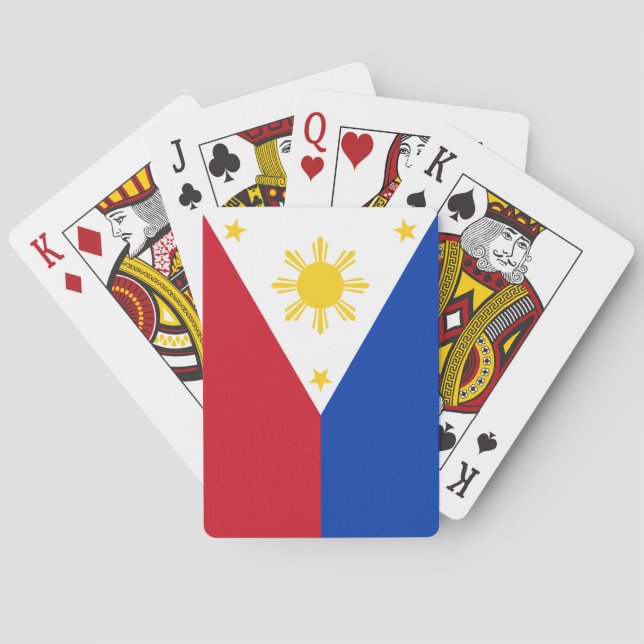 philippinische Flagge Spielkarten (Rückseite)