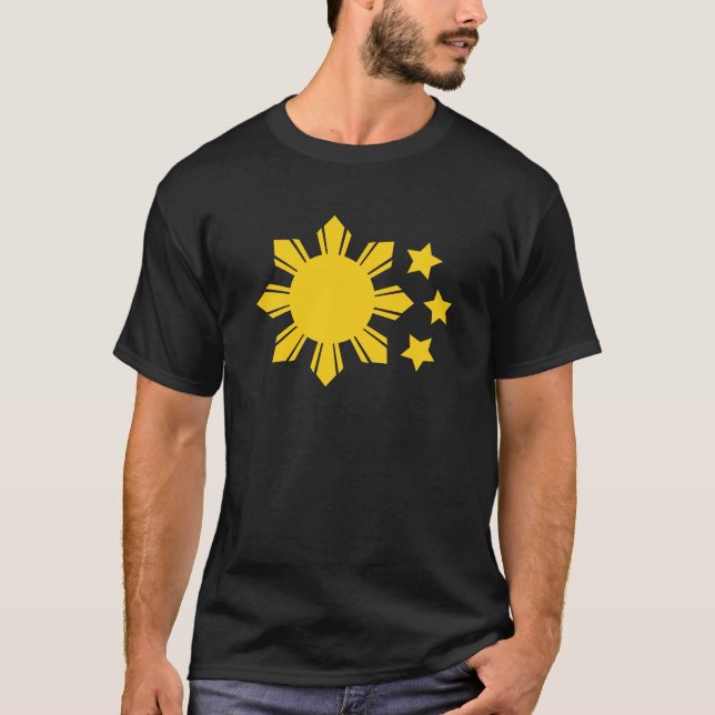 Philippinische Flagge - stolz, Pinoy zu sein! T-Shirt (Vorderseite)