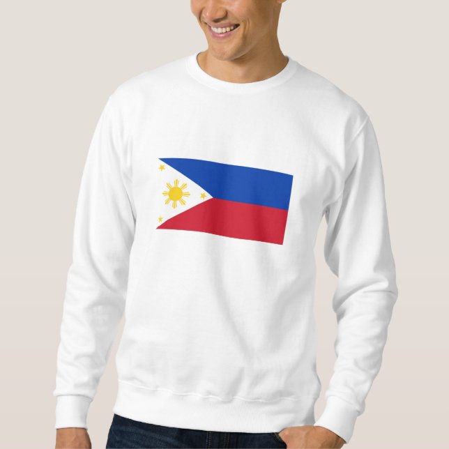 philippinische Flagge Sweatshirt (Vorderseite)