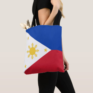 philippinische Flagge Tasche