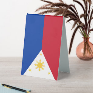 philippinische Flagge Tischaufsteller